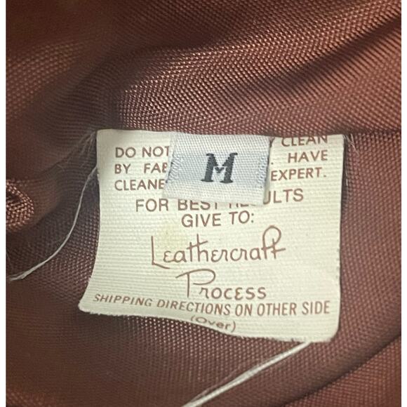 Vintage 80's Giovinezza Moda Rocco Brown Moto Leather Jacket Medium - Picture 15 of 16